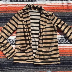 Forever 21 Striped Jersey Blazer